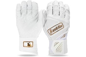 Franklin Sports MLB Batting Gloves - Infinite Powerstrap Baseball + Softball Long Cuff Batting Gloves - Adult + Youth