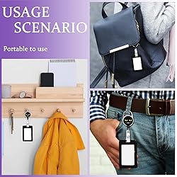 Onevenvi Black Cat Lanyard - Retractable ID Badge