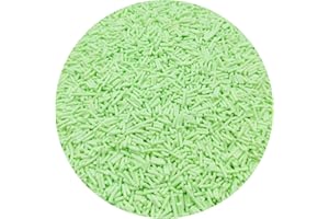 Mulutoo 100g Resin Fake Sprinkles Fake Candy Sprinkles Clay Sprinkles Polymer Sprinkles Polymer Clay Slices for Nail Art DIY Phone Case Crafts (Light Green-16)
