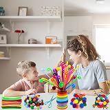 Chennyfun Arts and Crafts Kit 3000+ Pieces Kids 4-12 Unicorn Storage Bag view 6