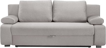 Interieur De Famille Eh 01 3 Canape 3 Places Convertible Bonheur Beige Bois 198 X 100 X 93 Cm Amazon Fr Cuisine Maison