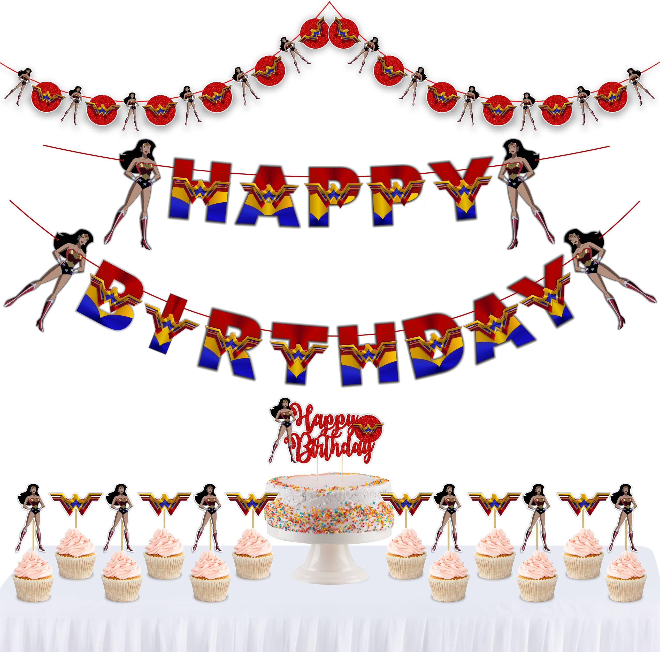 Seyal® Wondr Womn Theme Birthday Party Supplies — image 1