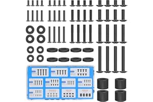 ELIVED Universal TV Mounting Hardware Kit Set with Box, Includes M4 M5 M6 M8 Screws, Washers, Spacers, Replacement Screws for TV VESA Mounting, Fit Most Flat/Curved TV/Monitor up to 80 Inch