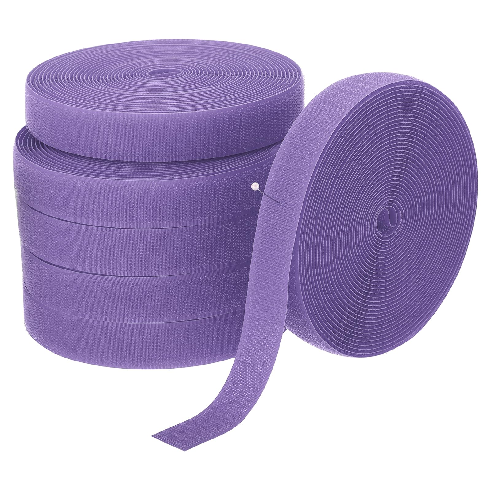 PATIKIL 6 Rolls 157Ft Carpet Marker Strips, Nylon Floor Tape for Areas and Flow Line Up for Classroom, Social Distance, Office, Purple