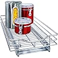 LYNK PROFESSIONAL® Pull Out Cabinet Organizer, 11" x 18" Slide Out Drawers for Kitchen Cabinets - Sliding Pull-Out Pantry Shelves – Home Shelf Organizers - Lifetime Ltd. Warranty, Chrome