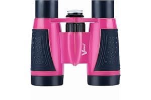 Vanstarry Compact Binoculars for Kids Bird Watching Hiking Camping Fishing Accessories Gear Essentials Best Toy Gifts for Boys Girls Children Toddler Waterproof 5X30 Optical Lens Including Compass