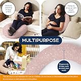 Niimo XXL Pregnancy Pillow & Nursing Pillow 100% Cotton Cover view 4