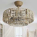 SYDACG 20" Boho Chandelier Ceiling Fans with