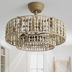 SYDACG 20" Boho Chandelier Ceiling Fans with
