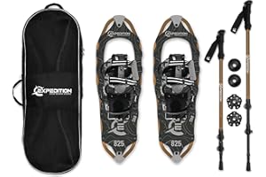 Cascade Mountain Tech Expedition SNØ Series Snowshoe Kit - Pull Binding - Size 821