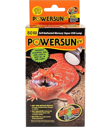 UVランプ Powersun UV 160W Amazon.com : Zoo Med PowerSun UV Bulb 160 Watt : Pet Habitat
