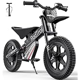 ARBELI 36V Kids Electric Dirt Bike, Peak 500W Brushless, 13 MPH &amp; 13 Miles | 14" all-terrain tires &amp; pro suspension, high-carbon steel frame, electric bike for kids ages 4-8, ul certified