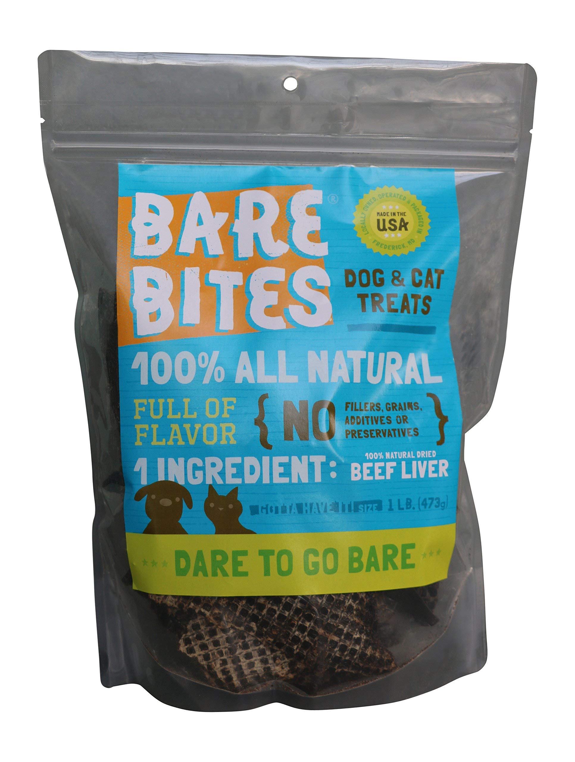 100% All Natural Dehydrated Beef Liver Dog and Cat Treats 1 lb