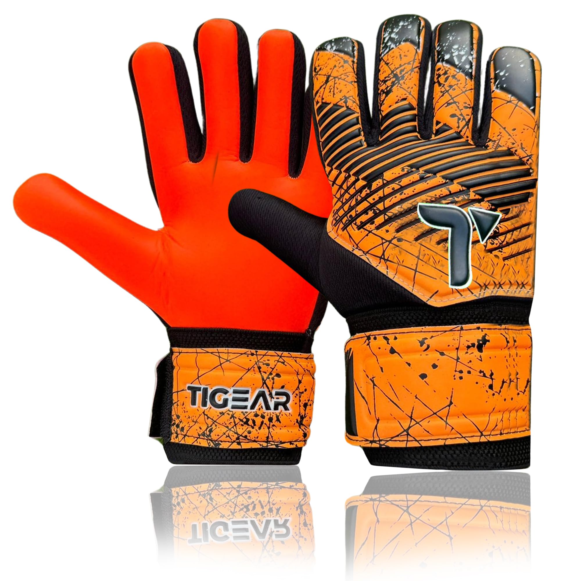 TIGEAR SuperJam Goalkeeper Gloves (Orange, 6)