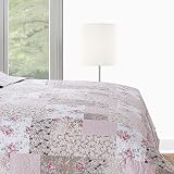B&B Zurich Patchwork Bedspread Set 100% Cotton Filling Quilted Comforter view 6