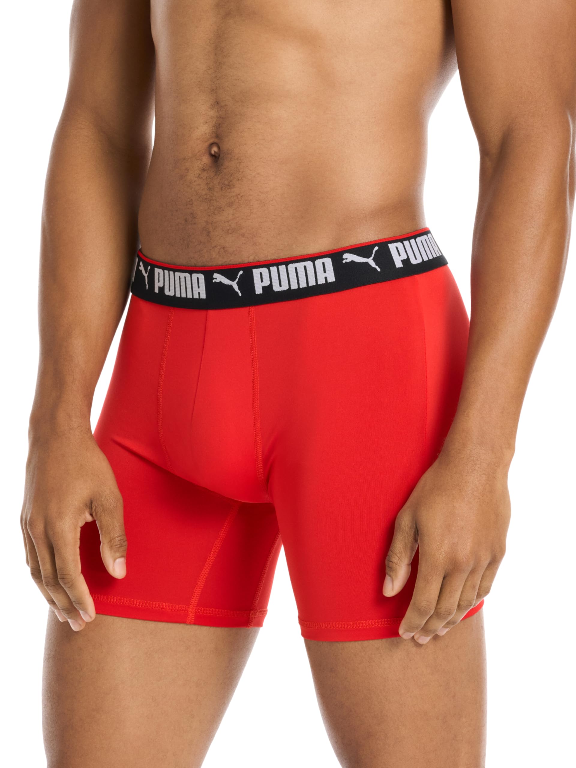 PUMA Men's 5 Pack Performance Boxer Briefs