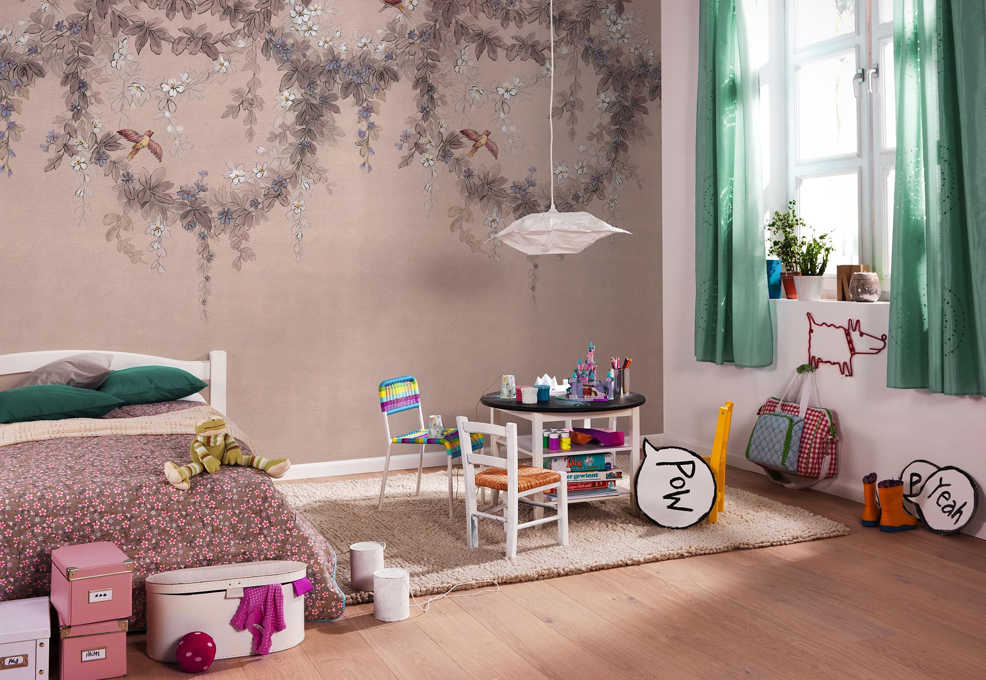 Komar Non-Woven Photo Wallpaper Symphony Size 300 x 250 cm Children's Bedroom Wallpaper Children's Wallpaper