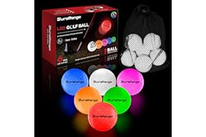 DURARANGE Glow in The Dark Golf Balls - Ultra Bright LED Golf Balls for Night Golf - Novelty Night Golf Gift for Men and Women | Backyard Practice Putting Green