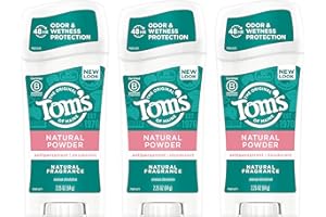 Tom's of Maine Antiperspirant Deodorant for Women, Natural Powder, 2.25 oz. 3-Pack