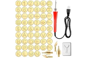 Wood Burning Tip Set, 26 Letters Wood Burning Tip Kit,DIY Embossing Carving Head Tools,Copper Letter Number Soldering Iron St