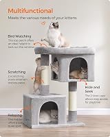 Feandrea Cat Tree Tower 101 cm XL for Cats up to 20 kg Large Perch view 5