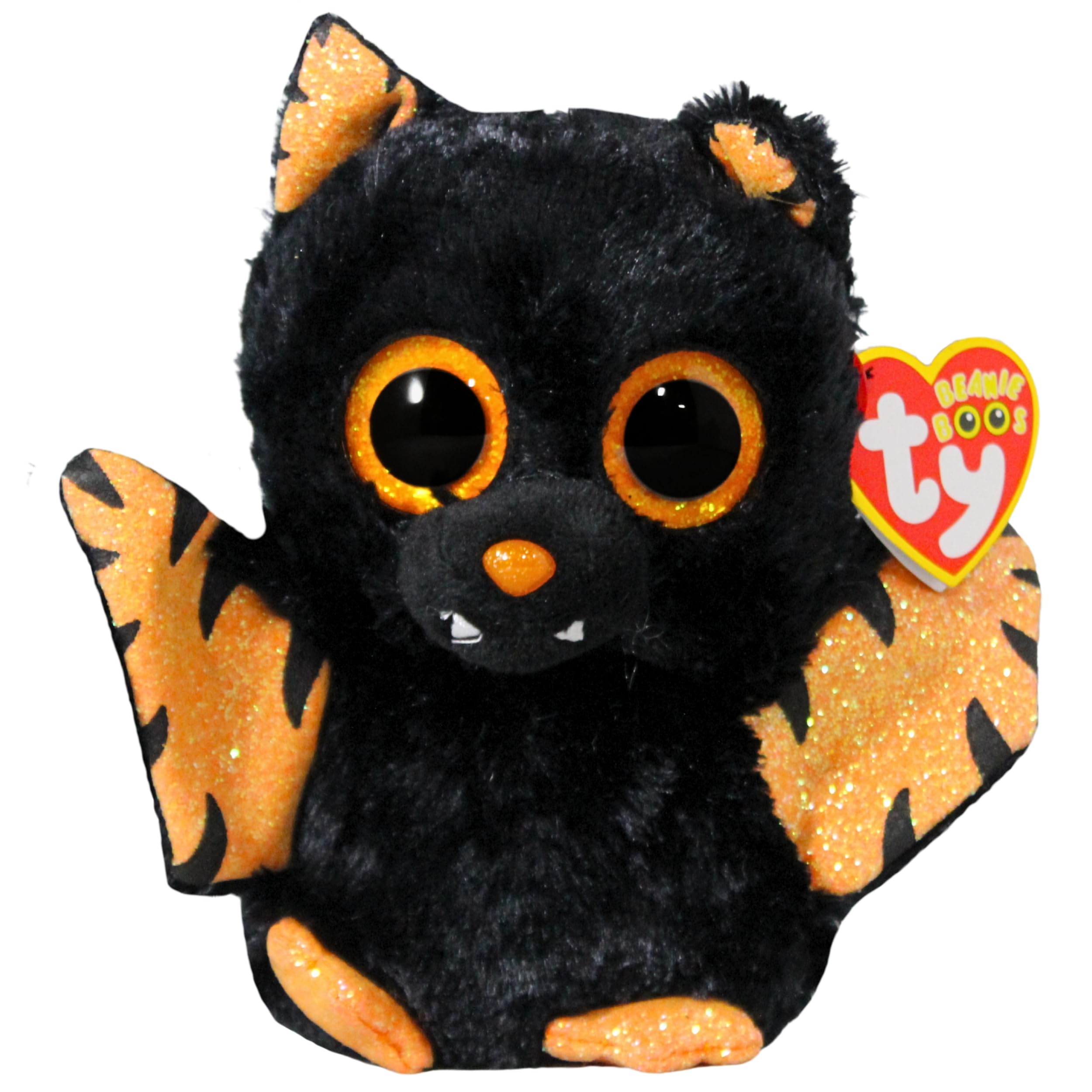 Ty UK Ltd Mortimer Bat Orange Beanie Boo Regular Halloween 2022 Beanie Baby Soft Plush Toy Collectible Cuddly Stuffed Teddy 36493
