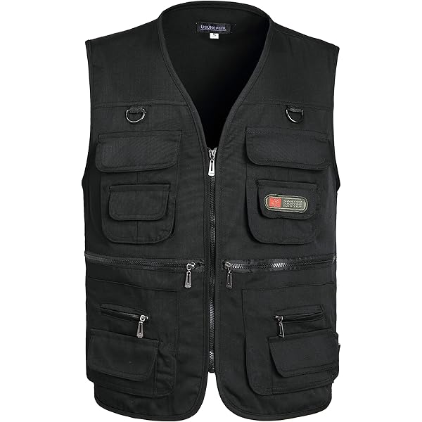 PASOK Men's Work Fishing Vests Lightweight Safari Travel Hunting