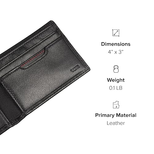 TUMI Delta Slim Single Billfold Wallet Leather Wallet RFID