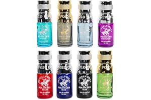 Beverly Hills Polo Club Discovery Collection 8PC Men's Cologne Gift Set - 8 Unique 0.34oz Travel Fragrances - Versatile Scents in Sleek Slider Box for Gifting & Travel