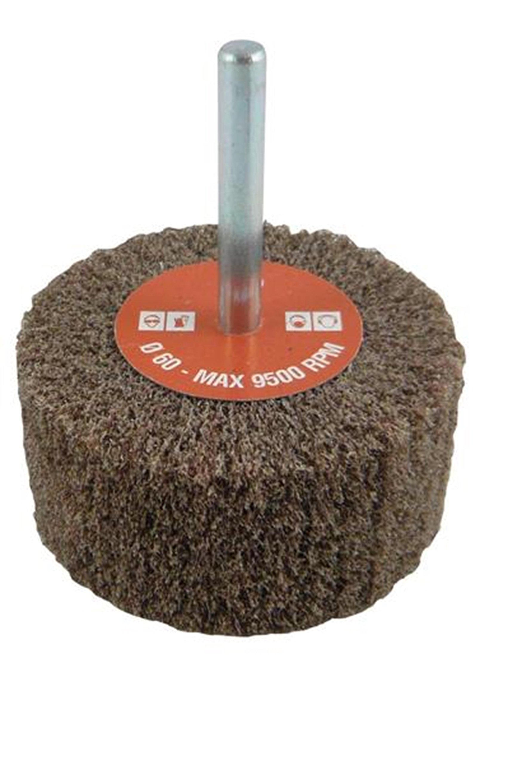 CALFLEX RVF8050/6.CP/M - Ruedas fibra con vástago RVF CP (Ø Ext. 80 mm; Espesor 50 mm; Vástago 6 mm; Grano Medio-120)