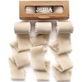 JEDIA Chiffon Ribbon, 3 Rolls Champagne Beige Ribbon for Gift Wrapping, 1 1/2 Inch x 7Yd Chiffon Ribbon Set for Wedding, Bouquet Wrap, Bridal Bouquets, Wedding Invitations, DIY Crafts