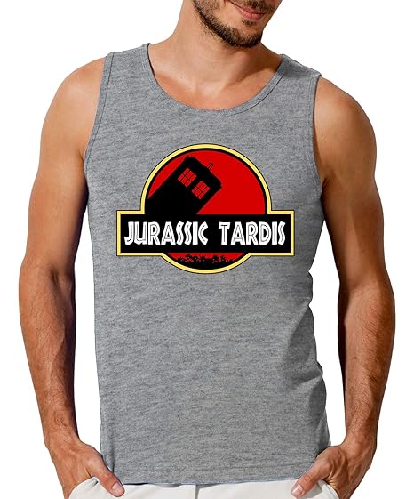 Jurassic Tardis Herren Tank Top T-Shirt