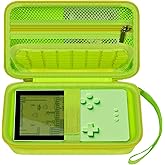 Againmore Hard Case Compatible with Analogue Pocket Handheld Game Console, Portable Mini Game Player Storage Bag for Video Games Cards, Charging Cable and Accessories (Box Only)-Green