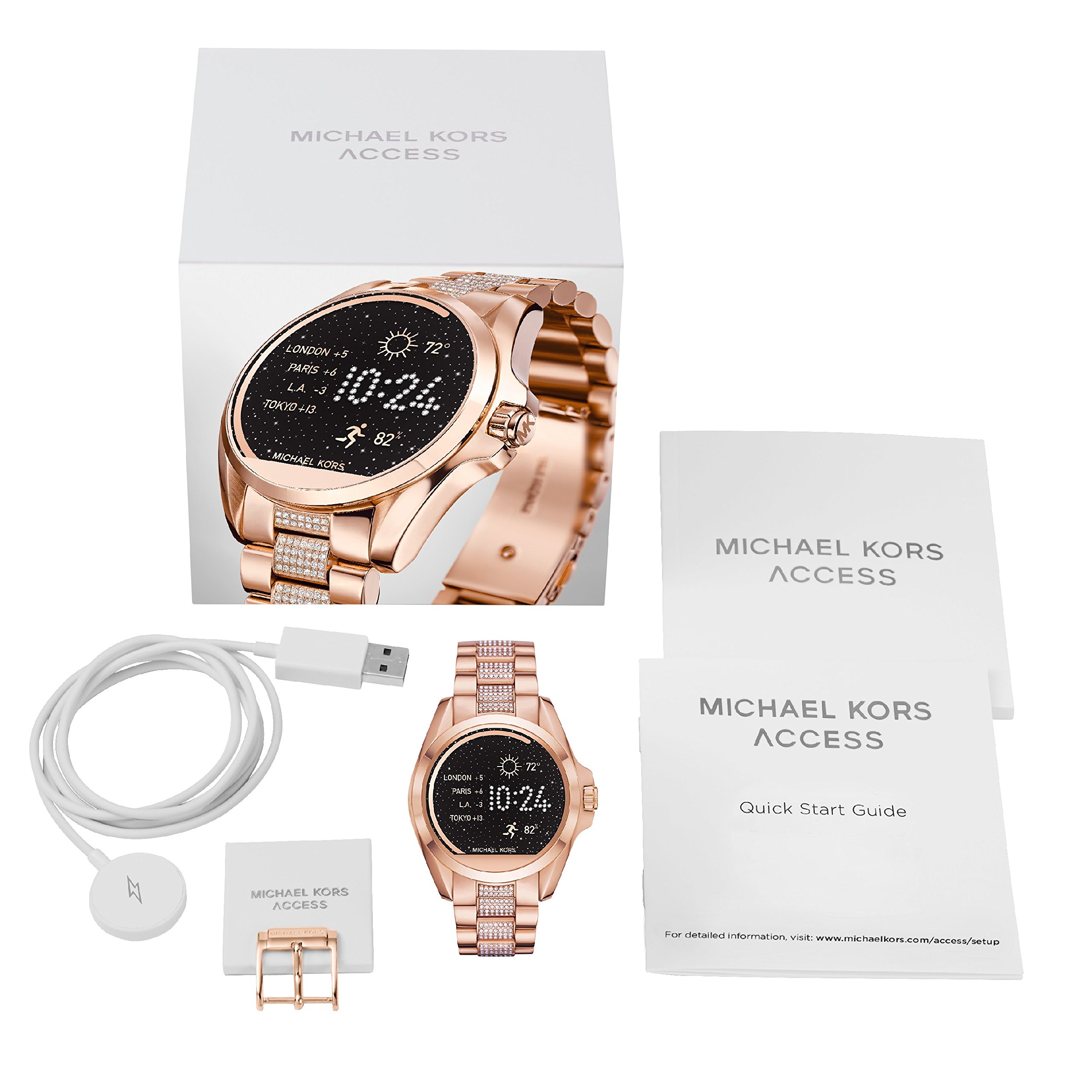 michael kors mkt5023 access sofie gold tone ladies smartwatch