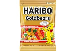 HARIBO Goldbears, Gummi Candy, 5 oz Bags (12 Packs) Assorted Flavors