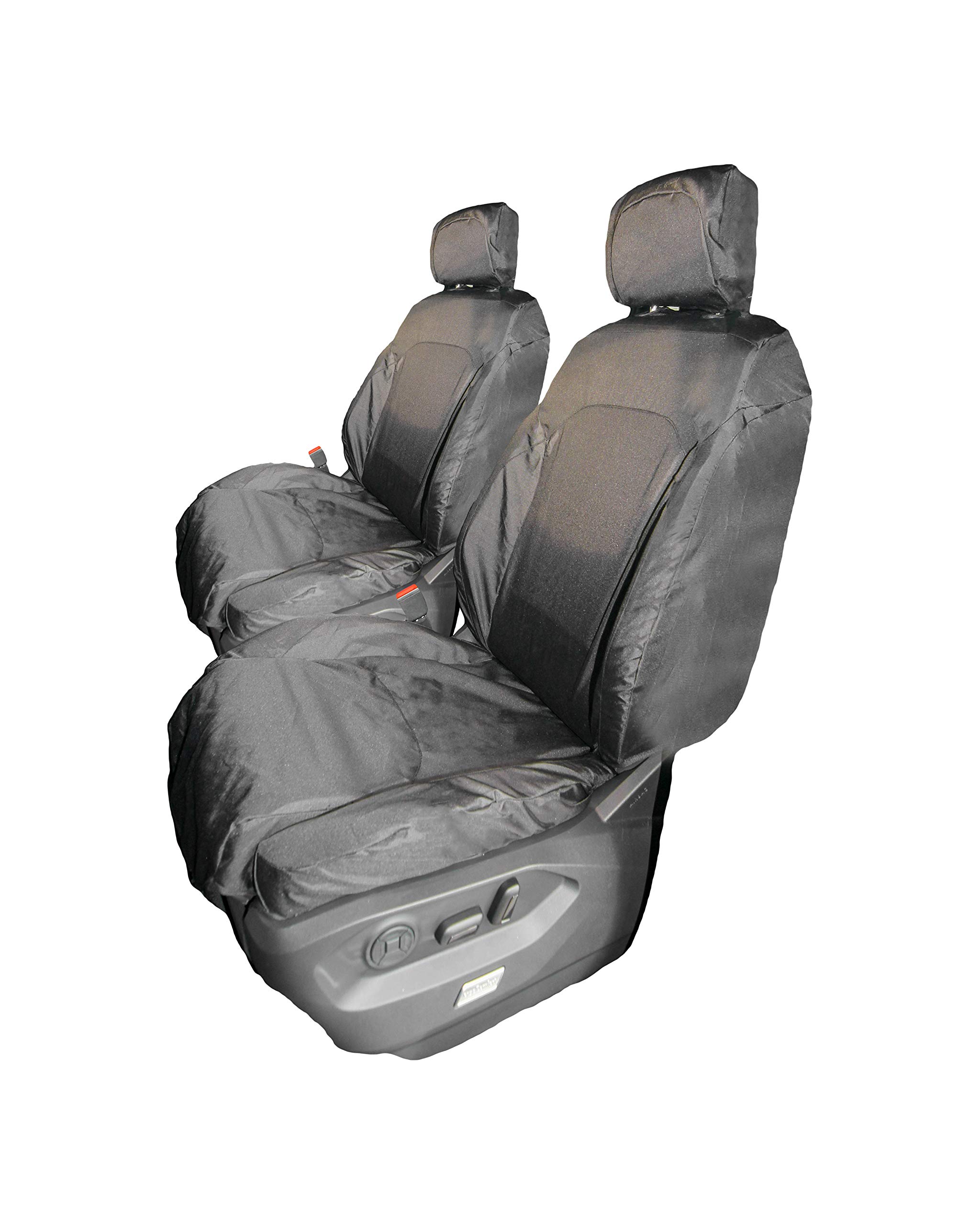 TOWN & COUNTRY COVERS | Volkswagen Toureg R-Line (2010-2018), VW Toureg R-Line Seat Cover Set, Waterproof, Heavy Duty, 600 Denier Material, Durable Material… (Front Set)