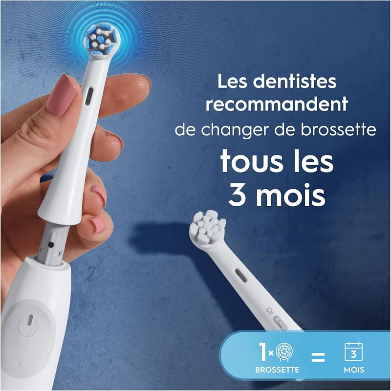 Brossettes de Rechange Gentle Care, lot de 4, Blanches