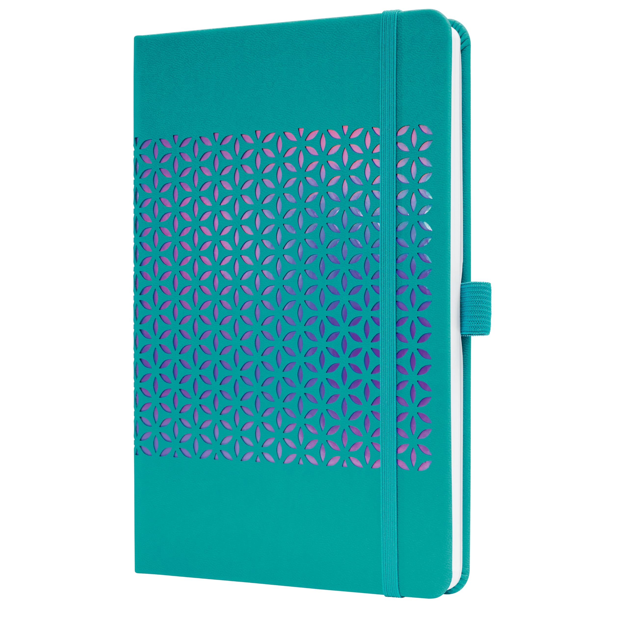 SIGEL J5215 Jolie Weekly Planner 2025, hardcover, 13,5 x 20,3 cm, 174 Pages, Turquoise
