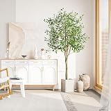 YOLEO 6ft Olive Tree Faux Silk Leaves Indoor Decor Style 2 view 5