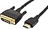 AmazonBasics HDMI Input to DVI Output Adapter Cable - 6 Feet (Latest Standard)