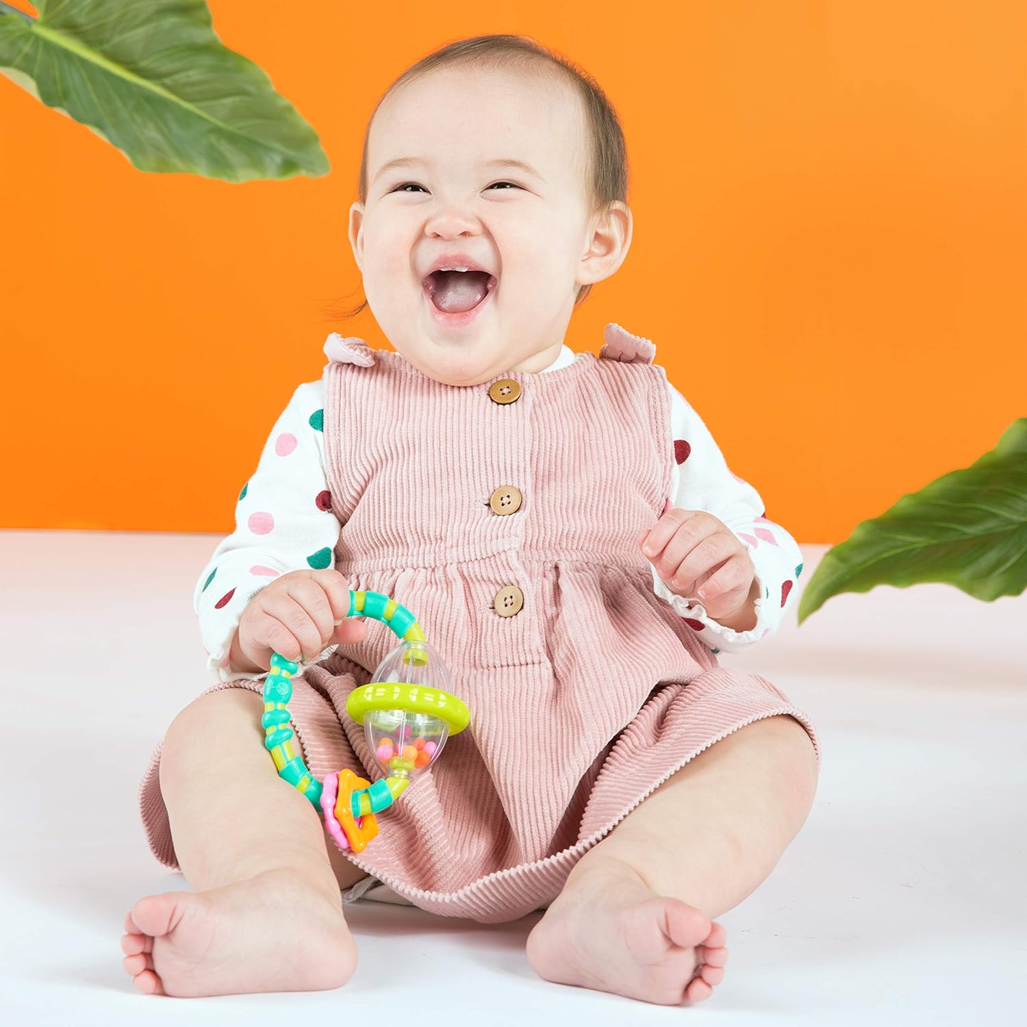 Bright Starts Grab and Spin Rattle : Baby Rattles : Baby