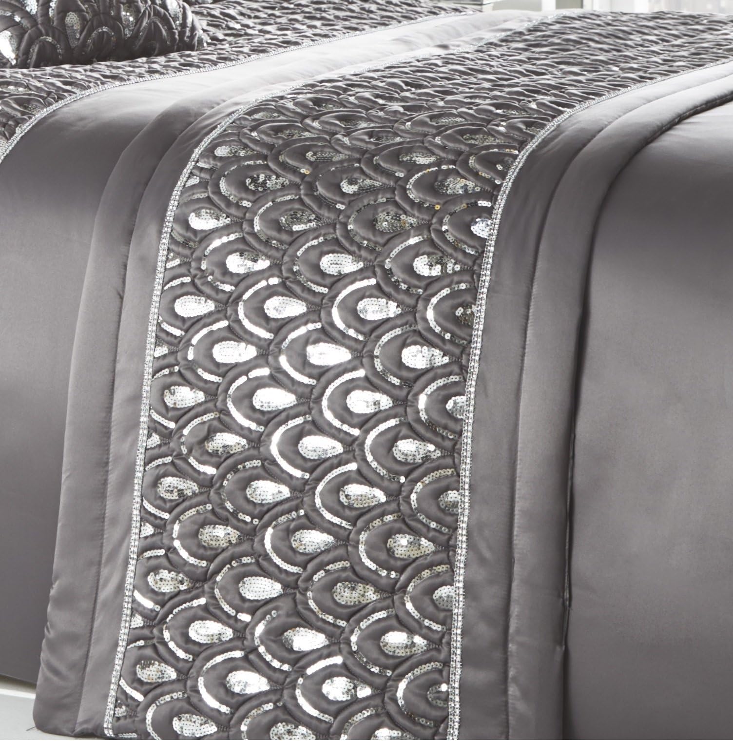 Crystal Charcoal Runner - 50x220cm