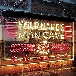ADVPRO Personalized Name Custom Man Cave Home Bar