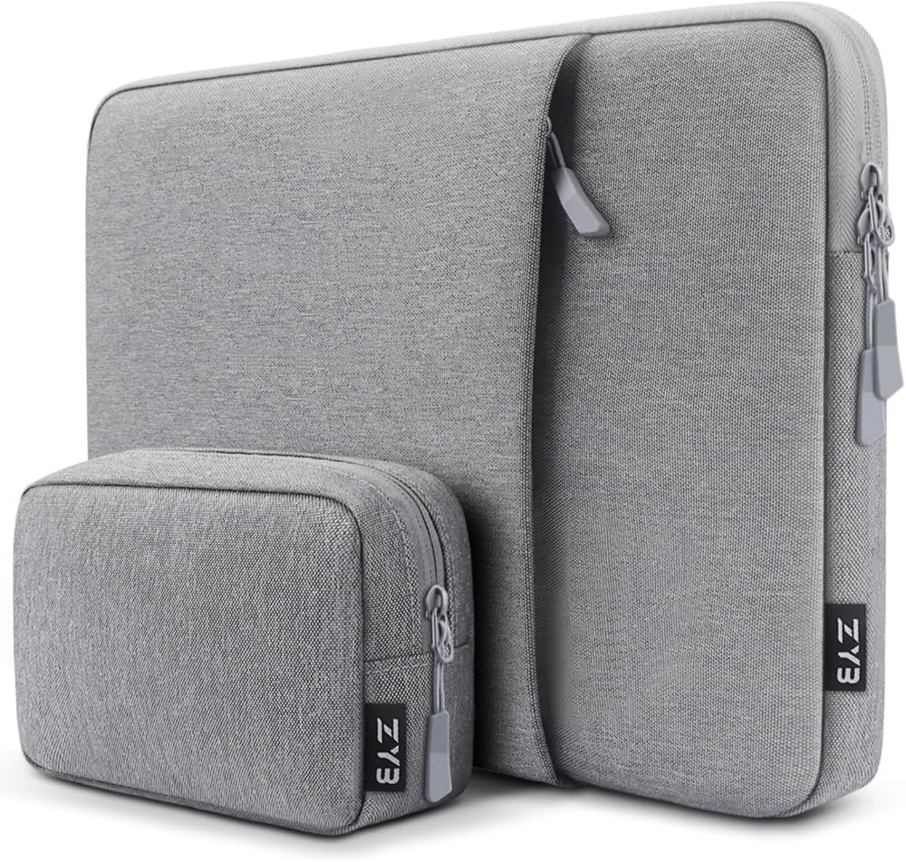 ZYB 16 Inch Laptop Sleeve Case Waterproof Shockproof Grey 16" MacBook Pro 16