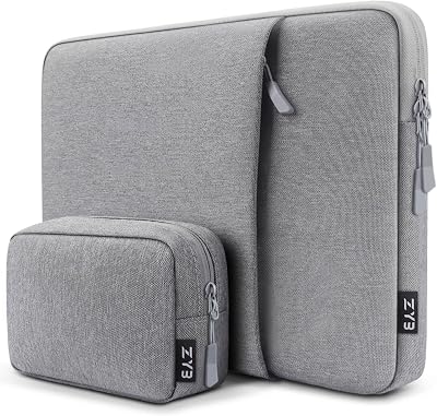 ZYB 16 Inch Laptop Sleeve Case Waterproof Shockproof Grey 16" MacBook Pro 16