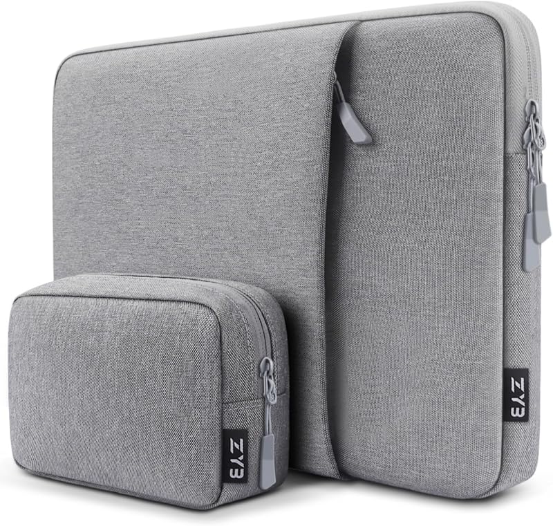 ZYB 16 Inch Laptop Sleeve Case Waterproof Shockproof Grey 16" MacBook Pro 16