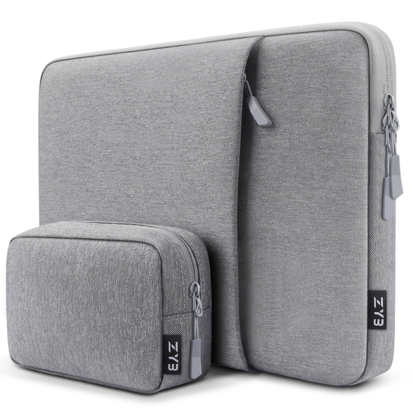 ZYB 16 Inch Laptop Sleeve Case,Shockproof Waterproof Notebook Case 16 Inch for 2021-2026 MacBook Pro 16 M5 M4 M3 M2 M1,16" Laptop Lenovo ThinkBook/IdeaPad HP Dell ASUS Acer Chromebook etc-Grey — image 1