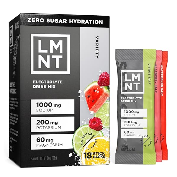 LMNT ZERO SUGAR ELECTROLYTES – VARIETY PACK BUNDLE...