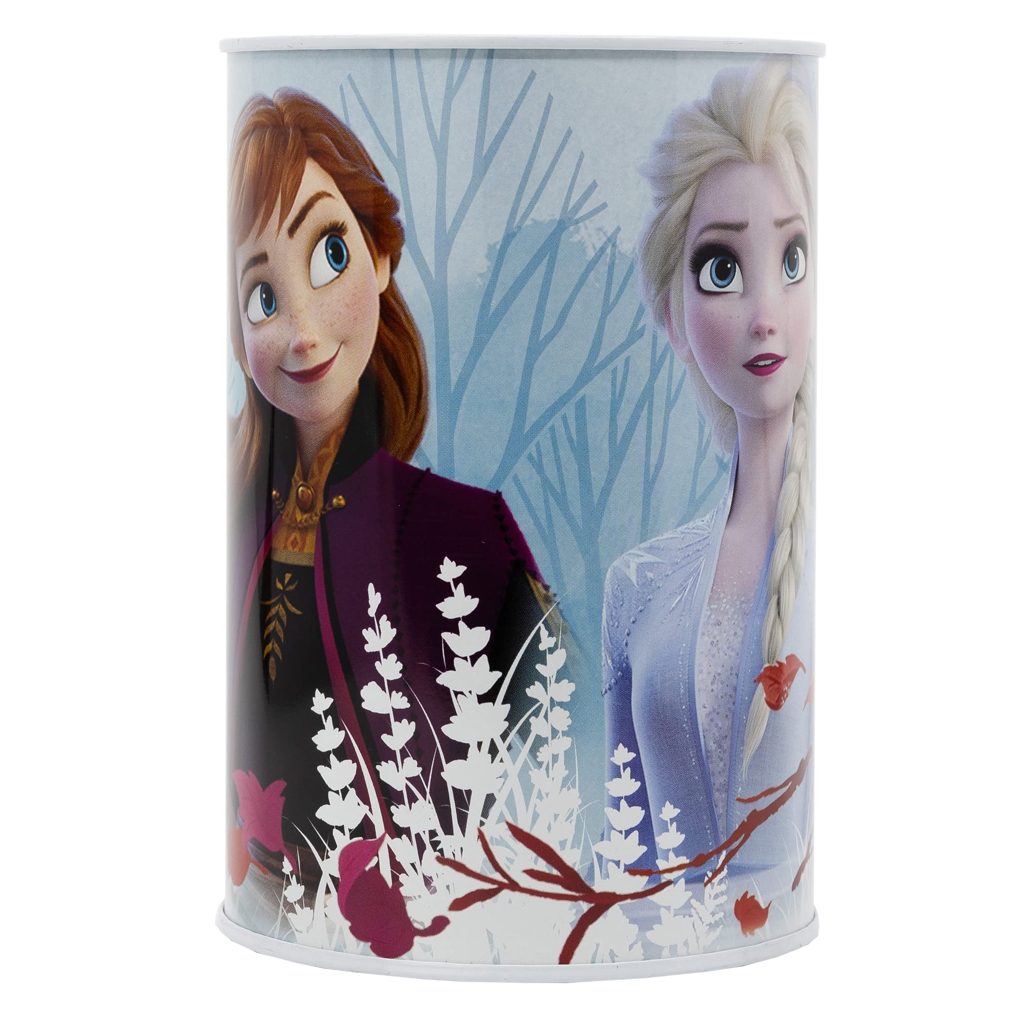 Frozen II Blue Forest Metallic Piggy Bank for kids, Ideal for Saving Coins And Cash