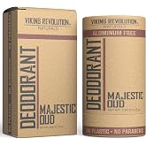 Viking Revolution Deodorant - Majestic Oud - 2.65 oz | Aluminum-Free Natural Formula - Formulated with Shea Butter &amp; Tapioca Starch - Stain-Free &amp; Baking Soda-Free